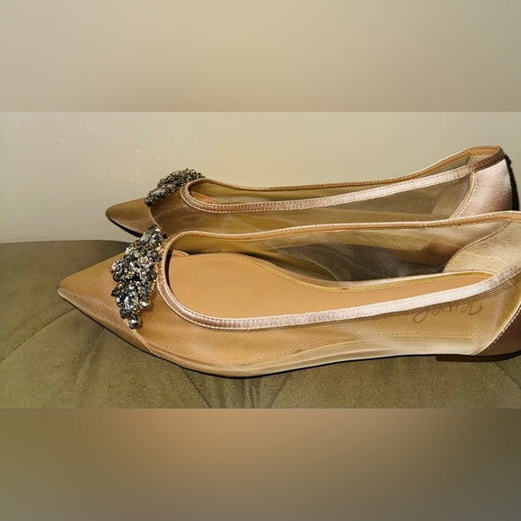 Badgley  Mischka Jewel pointed toe flats size 10 nude/pink color - Picture 5 of 8
